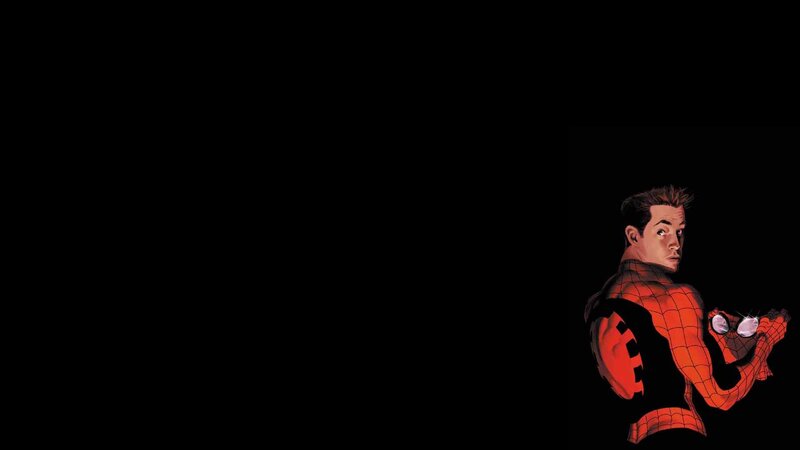 Spider-Man Character — Black, Dramatic, Comic