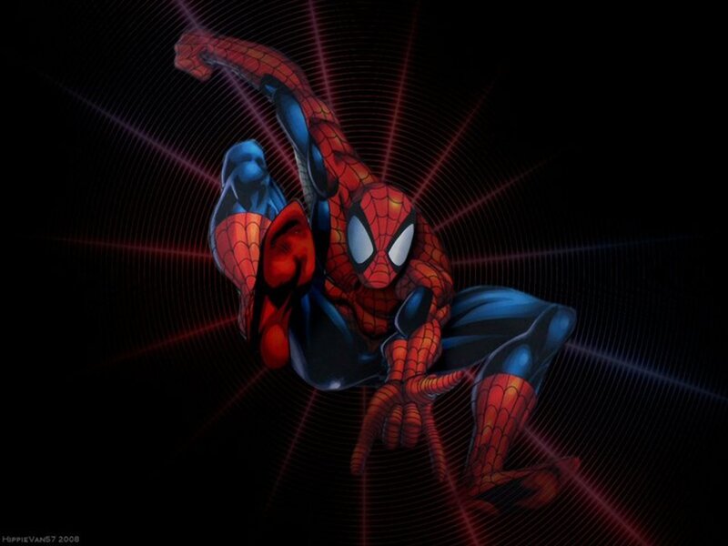Spider-man Character — Black, Dramatic, Digital Art