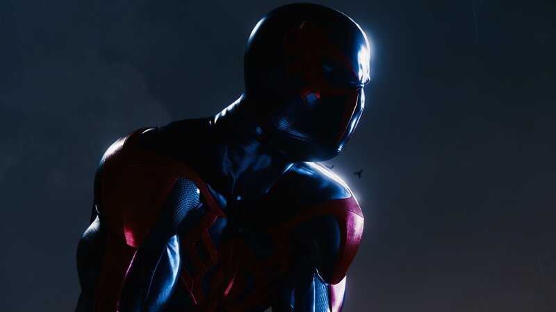 Spider-man Character — Black, Dramatic, Night, 3d Render, Mask