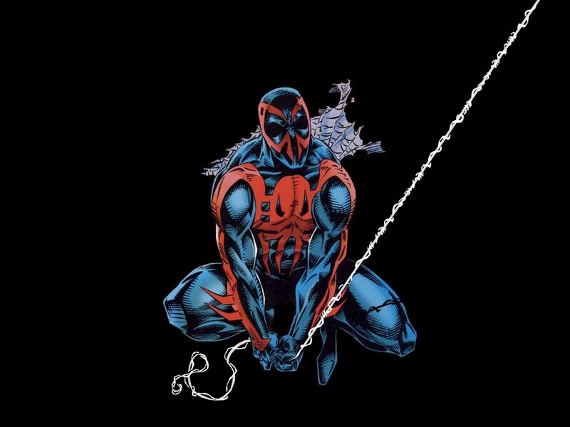 Spider-man Character — Blue, Dramatic, Comic, Web