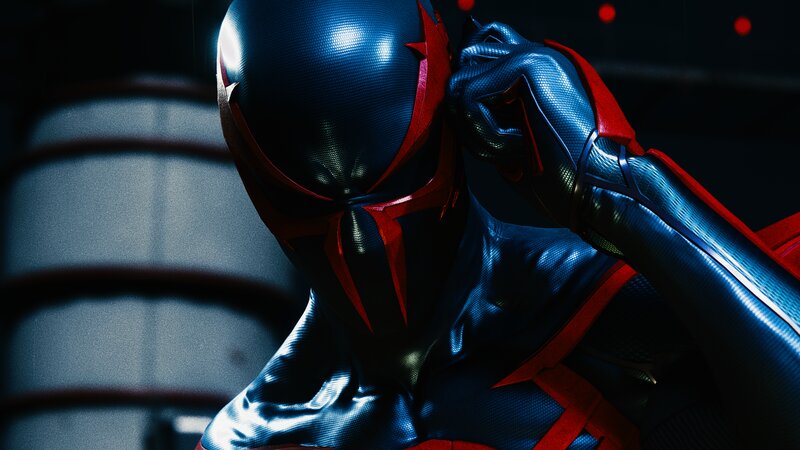 Spider-man Character — Blue, Dramatic, Night