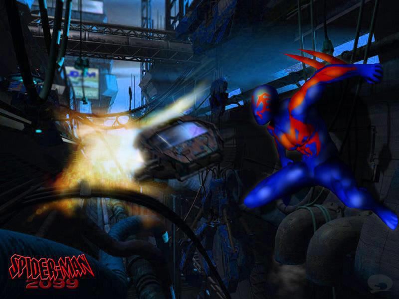Spider-man Character — Blue, Dramatic