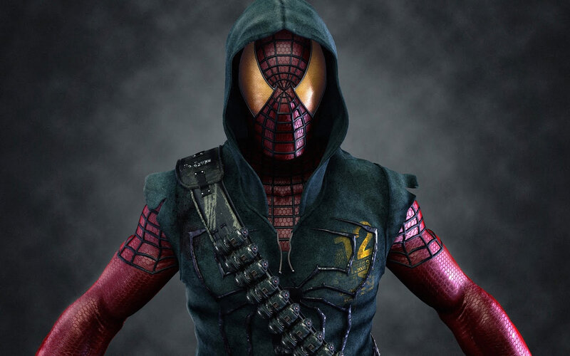 Spider-man Character — Red, Dark
