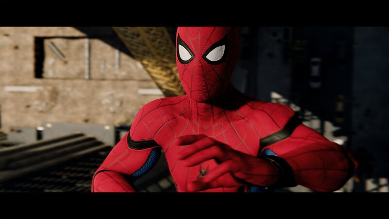 Spider-man Character — Red, Dramatic, Afternoon, 3d Render