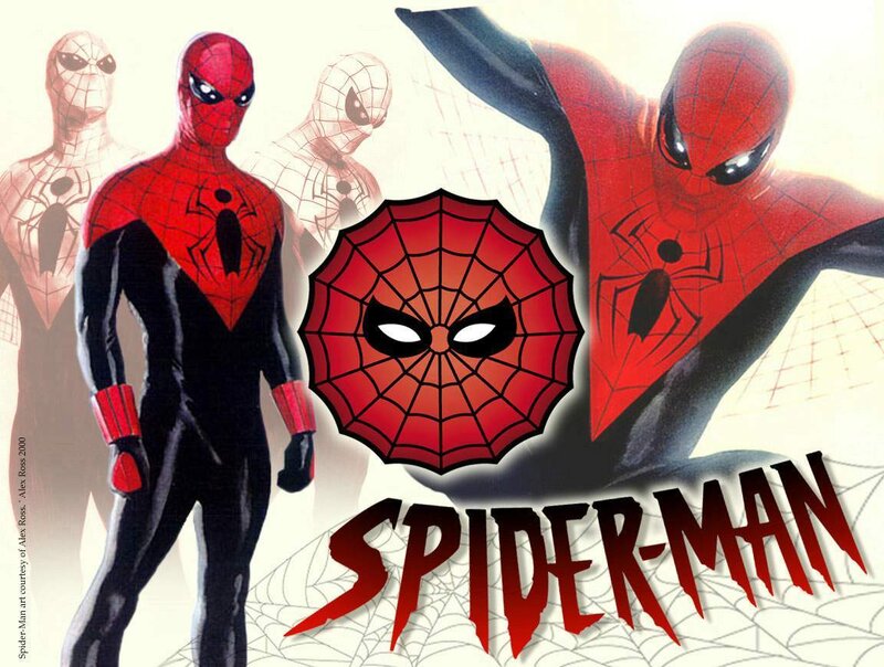 Spider-Man Character — Red, Dramatic, Comic