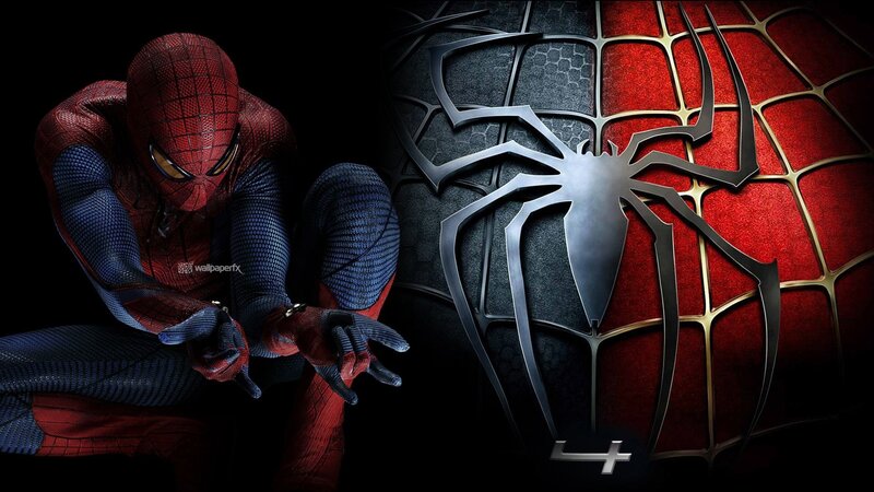 Spider-man Character — Red, Dramatic, Digital Art, Web Pattern