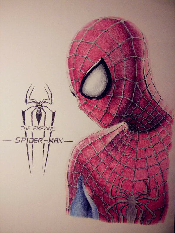 Spider-man Character — Red, Dramatic, Illustration, Spider Logo
