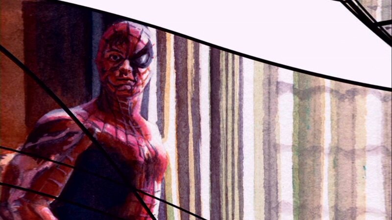 Spider-Man Character — Red, Dramatic, Manga