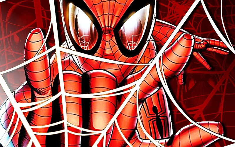 Spider-man Character — Red, Dramatic, Manga, Web