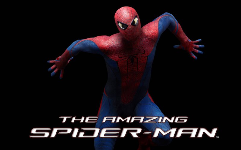 Spider-man Character — Red, Dynamic, 3d Render, Text