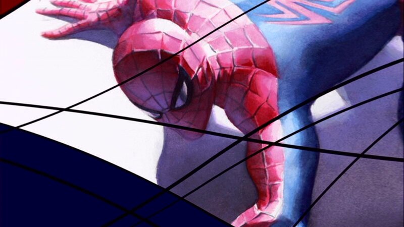 Spider-man Character — Red, Dynamic, Comic