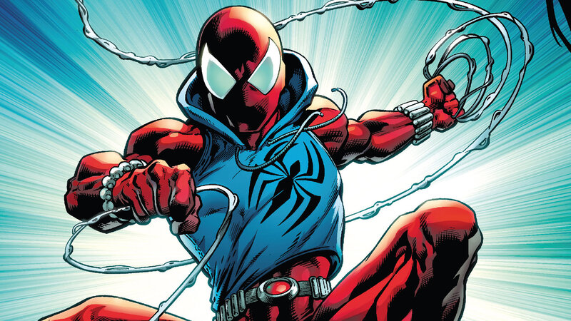 Spider-man Character — Red, Dynamic, Comic, Web