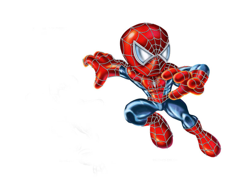 Spider-man Character — Red, Dynamic, Digital Art