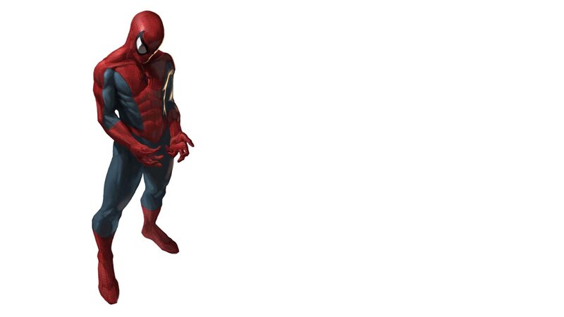 Spider-man Character — Red, Neutral, Digital Art