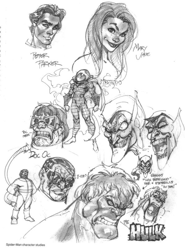 Spider-Man character studies