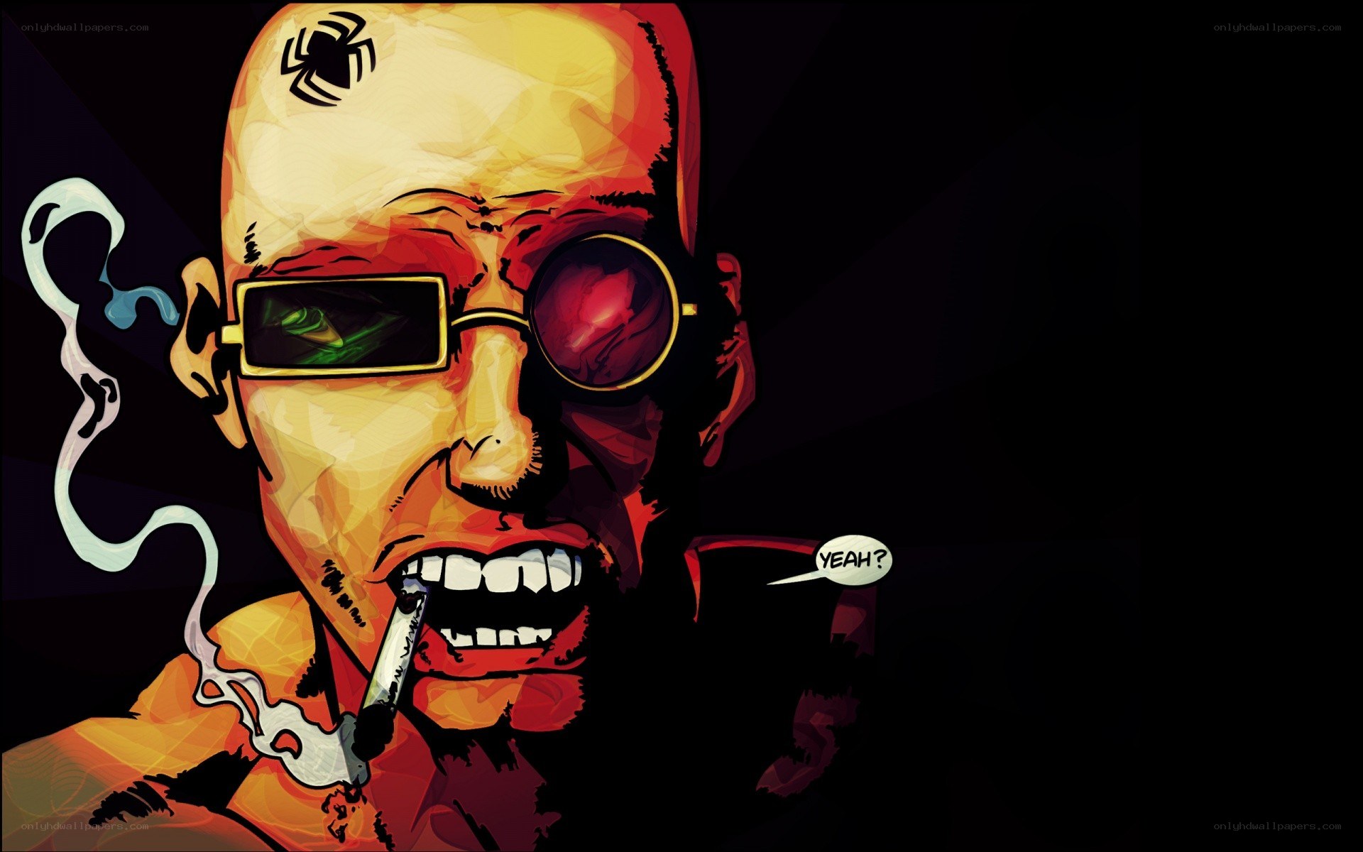 Spider-Man character with sunglasses