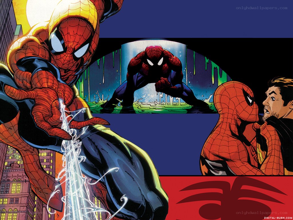 Spider-Man comic panel collage