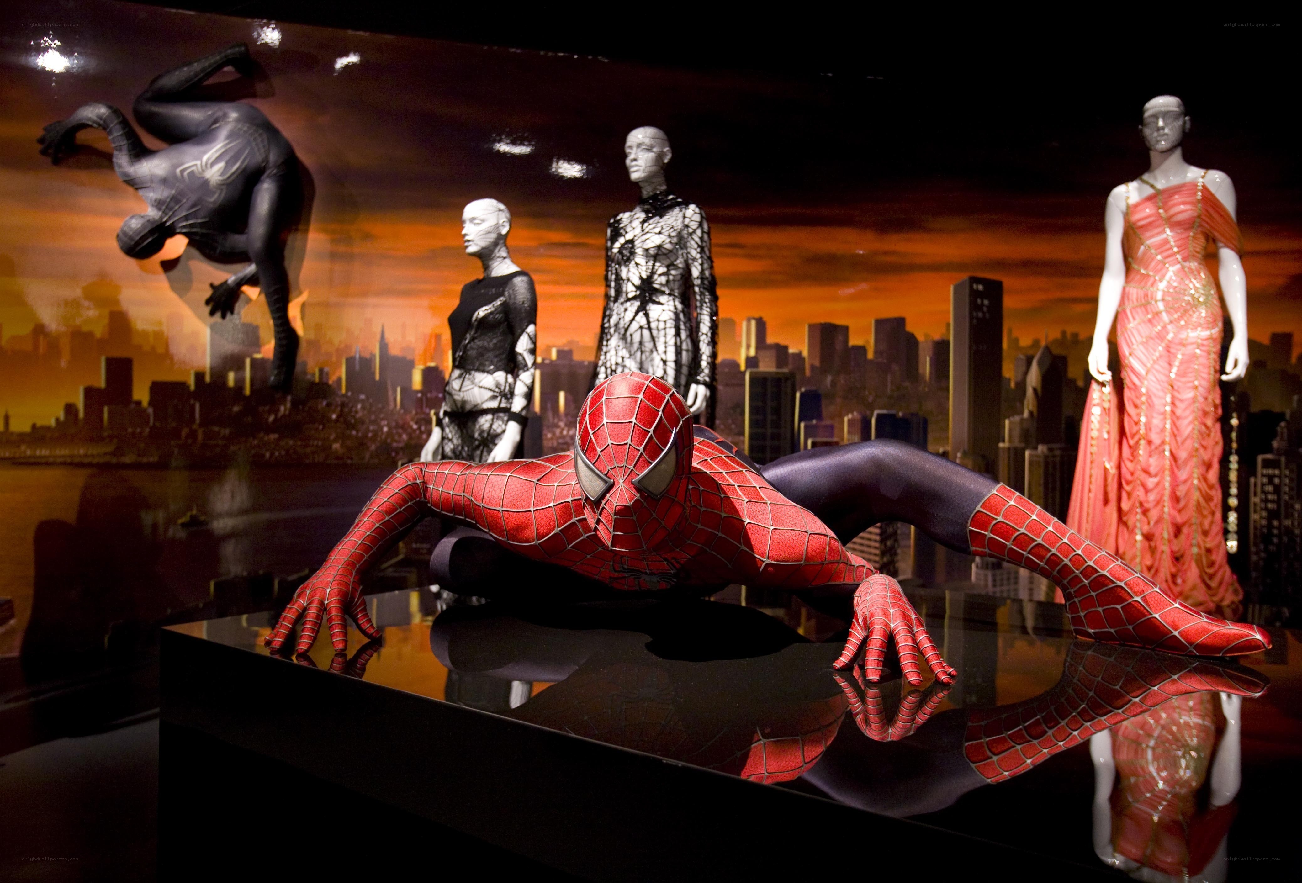 Spider-Man costume exhibit
