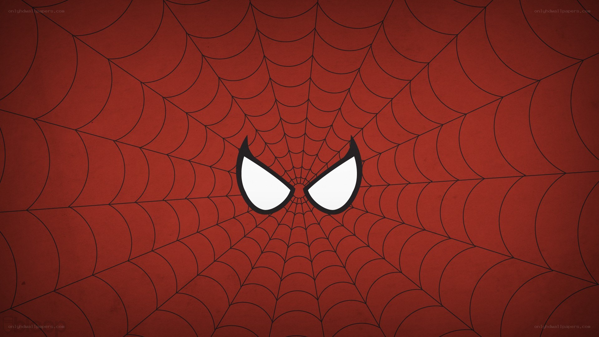 Spider-Man eyes on web