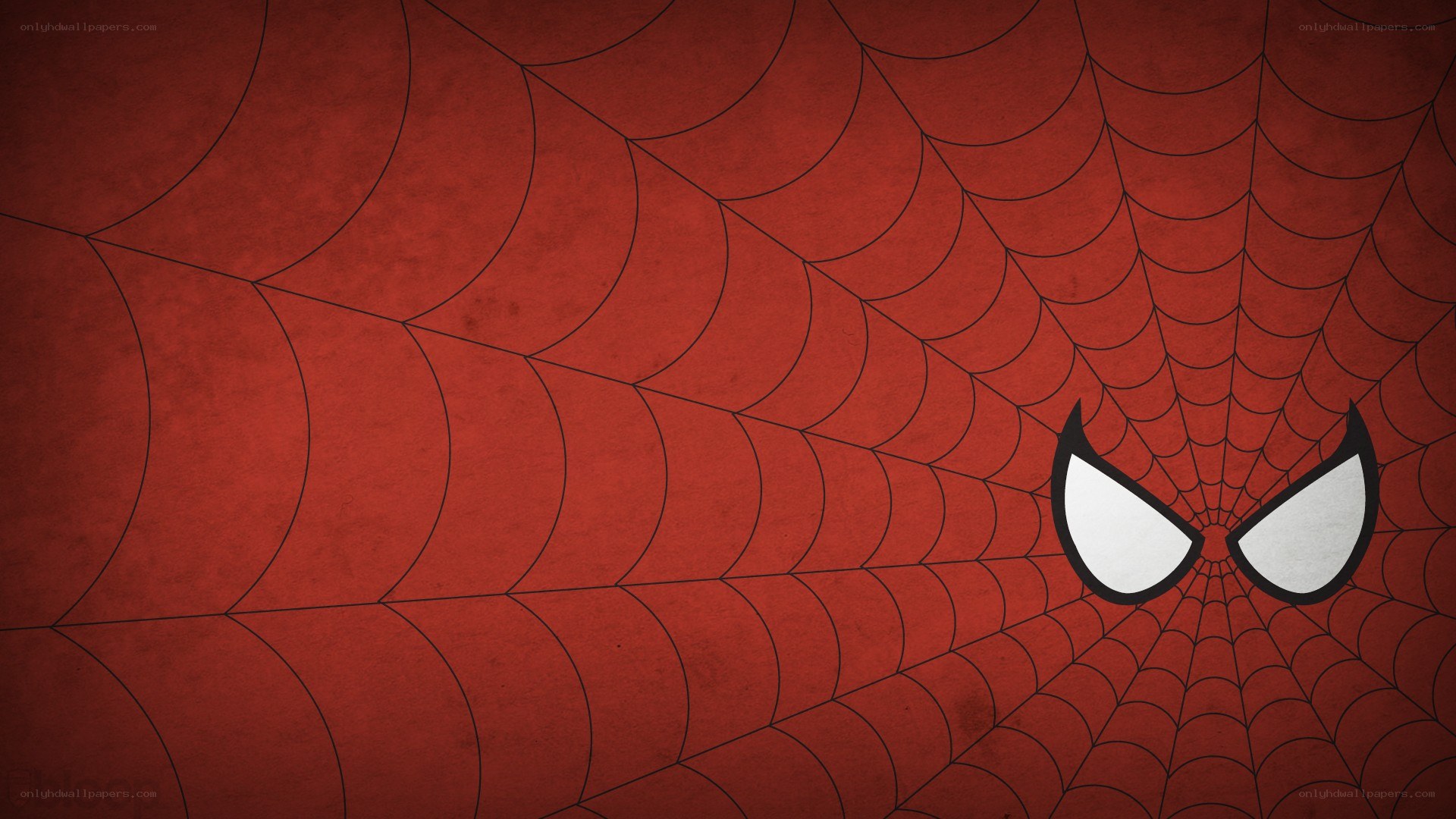 Spider-Man eyes on web