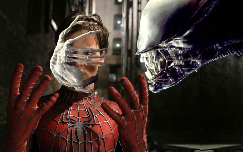 Spider-Man Facing Alien