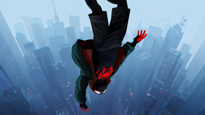 Spider-man Falling — Blue