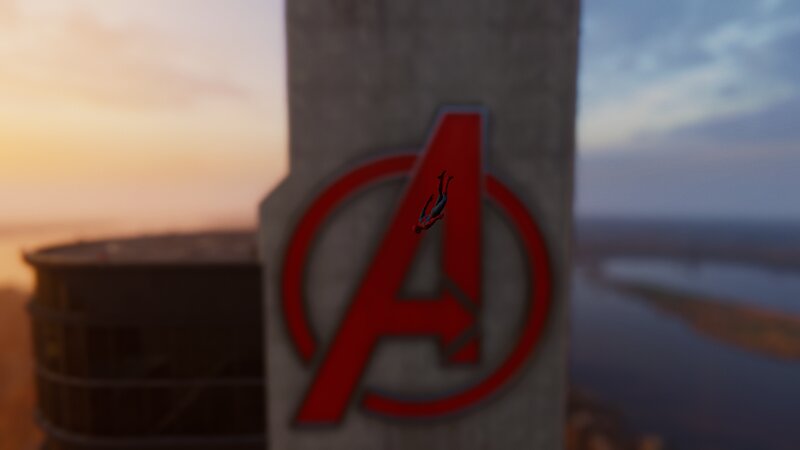 Spider-man Falling — Red