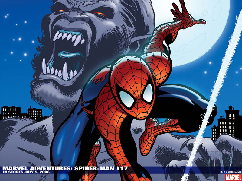 Spider-Man Fighting a Monster