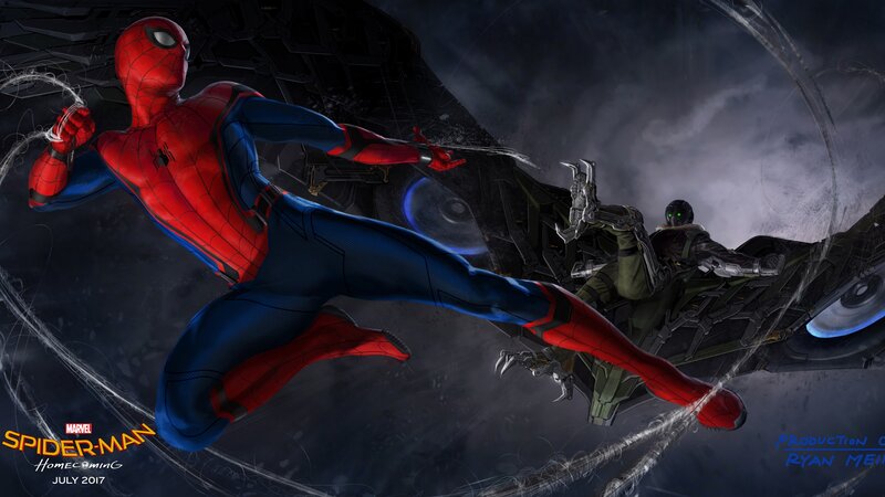 Spider-Man Fighting Mysterio