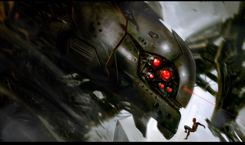 Spider-man Fighting Robot — Black