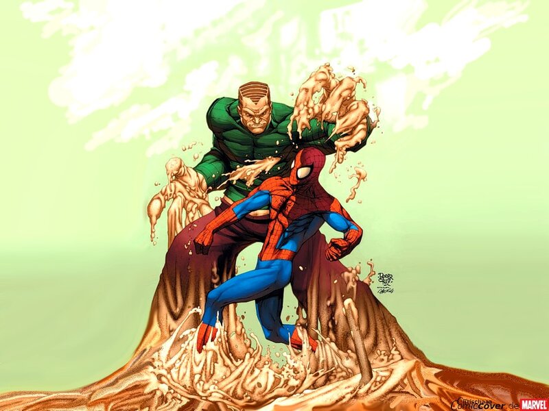 Spider-Man Fighting Sandman