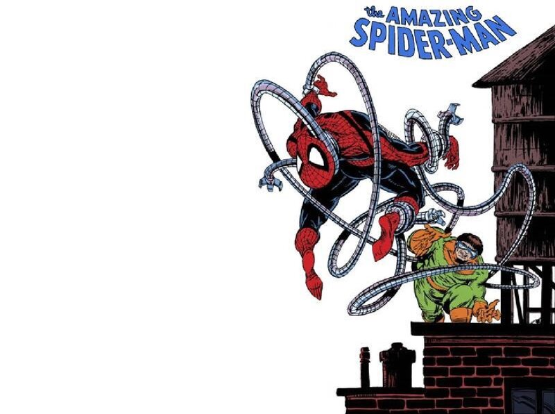Spider-Man Fighting Villain — Red