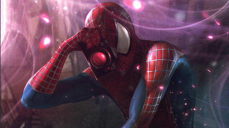 Spider-man Holding Camera
