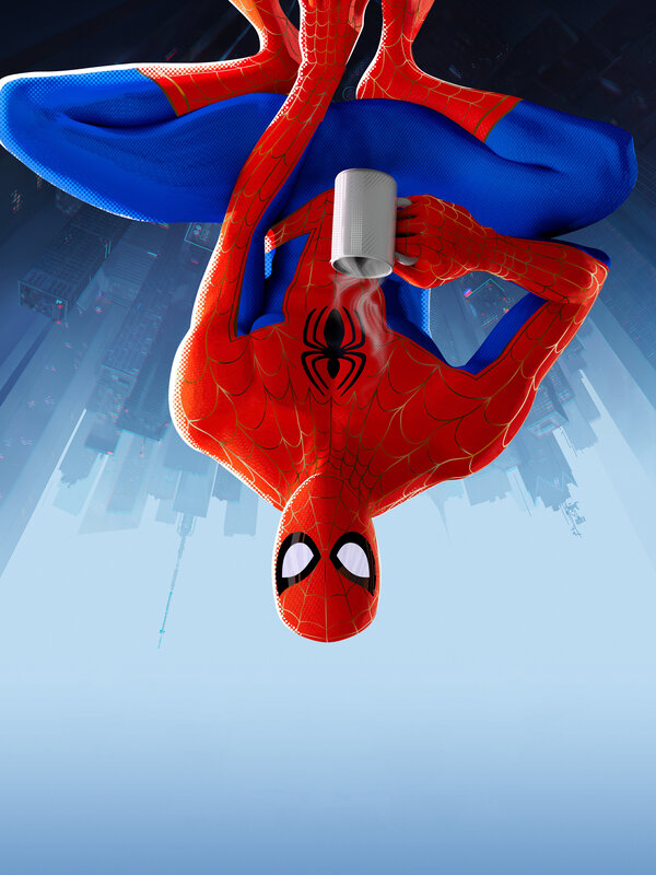 Spider-man Holding Coffee