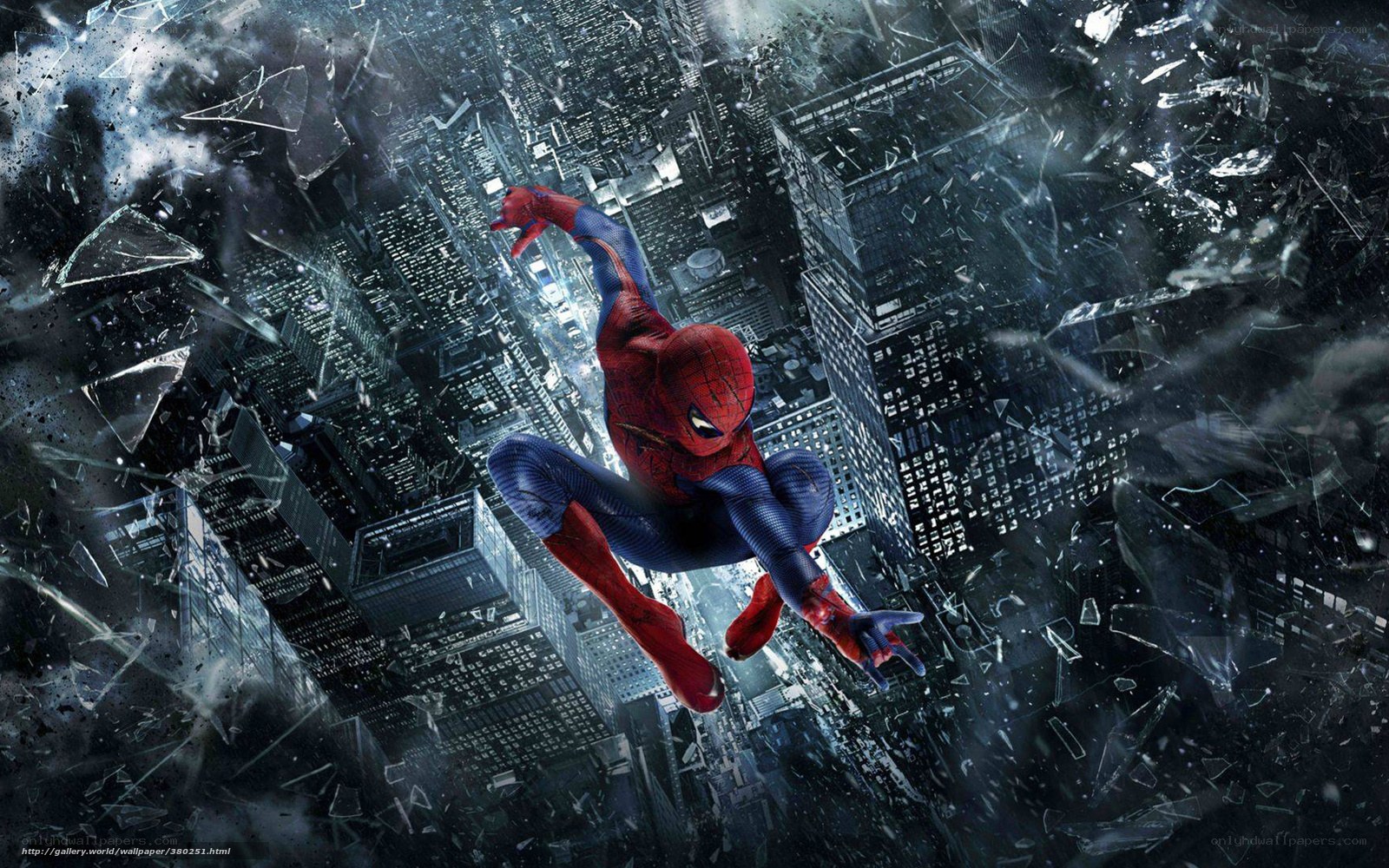 Spider-Man in a shattered city
