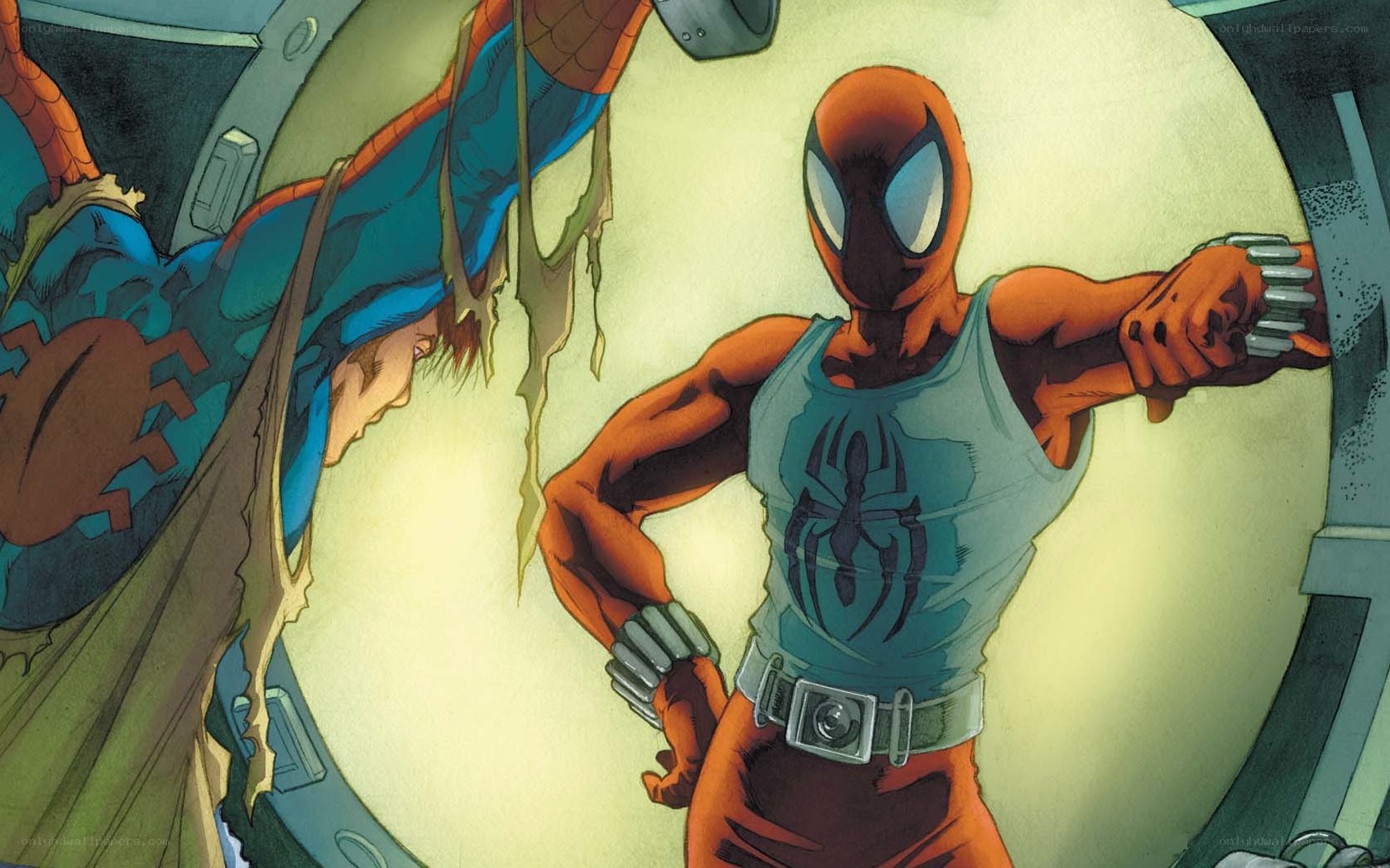 Spider-Man in a tank top
