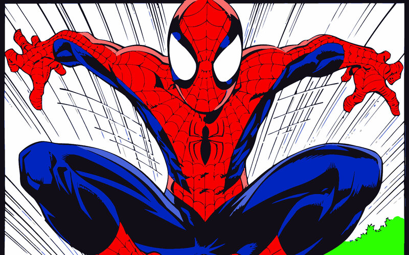 Spider-Man in action pose