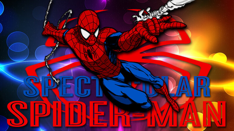 Spider-Man in Action — Red, Dramatic, Comic
