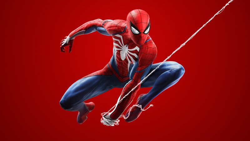 Spider-man in Action — Red, Dynamic, 3d Render