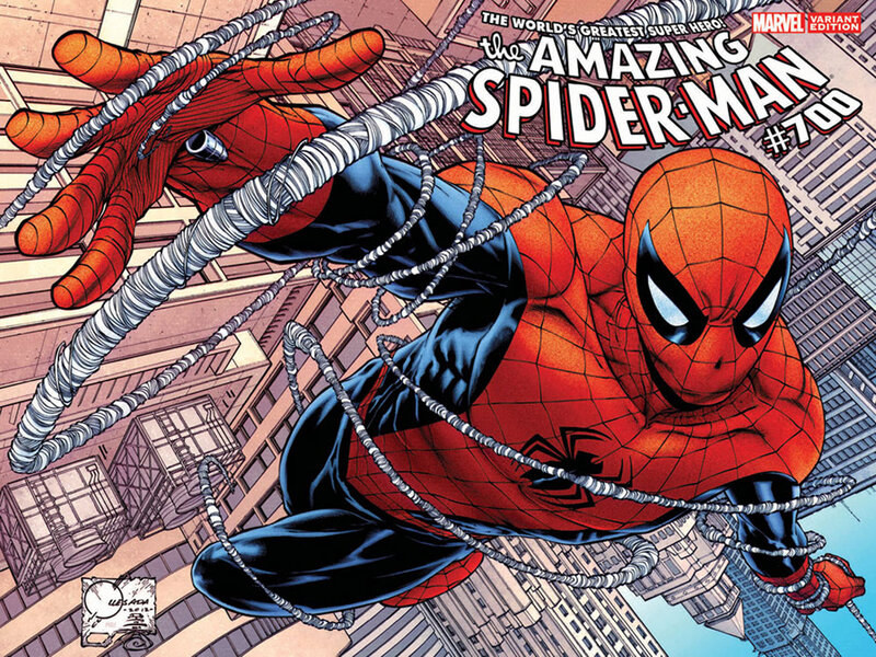 Spider-man in Action — Red, Dynamic, Afternoon, Comic, Comic Book Cover