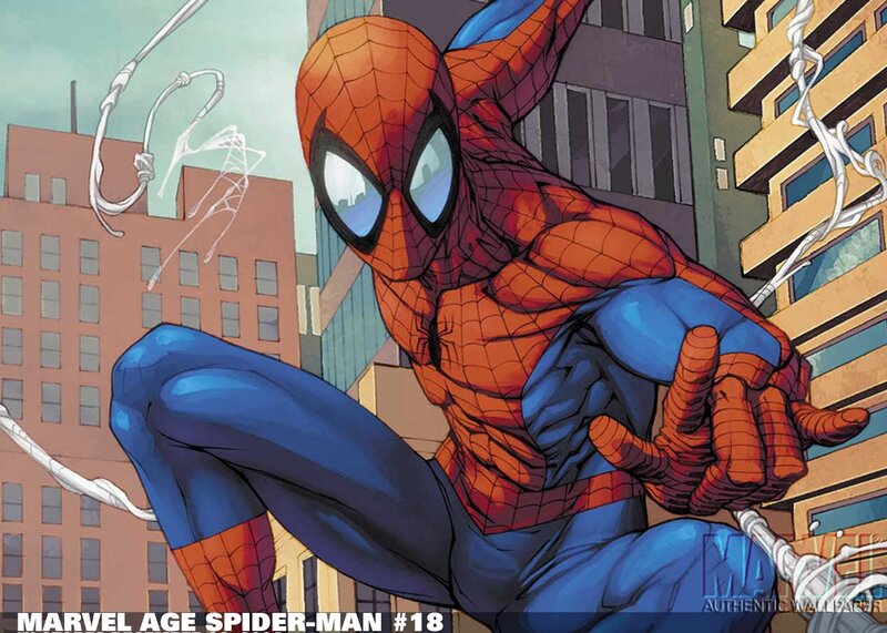 Spider-man in Action — Red, Dynamic, Afternoon, Comic