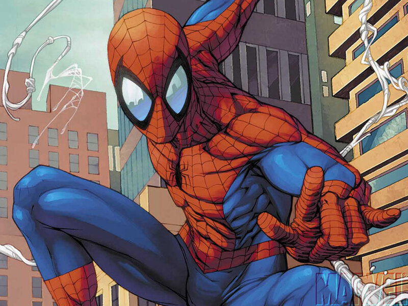 Spider-man in Action — Red, Dynamic, Afternoon