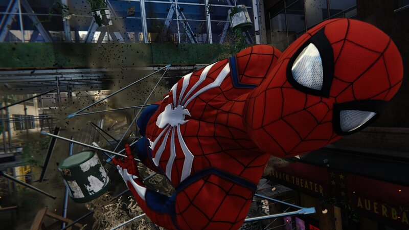 Spider-man in Action — Red, Dynamic, Night