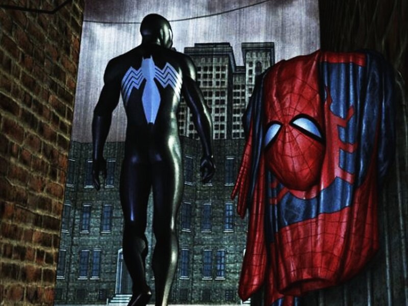 Spider-Man in black suit