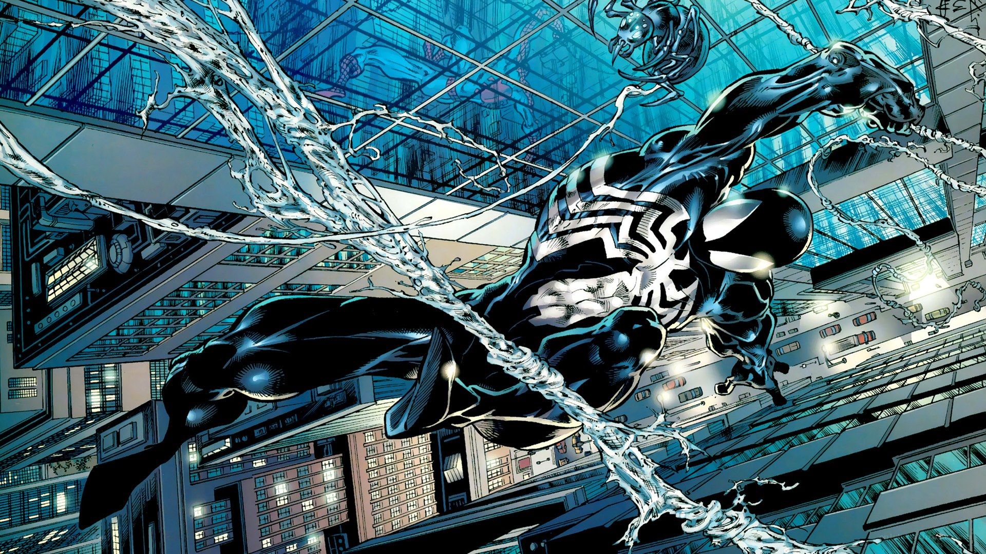 Spider-Man in black suit