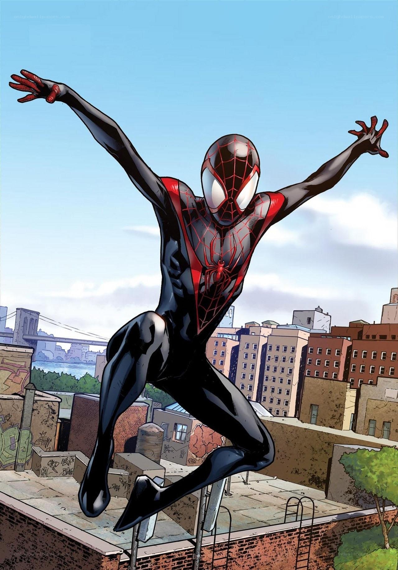 Spider-Man in black suit