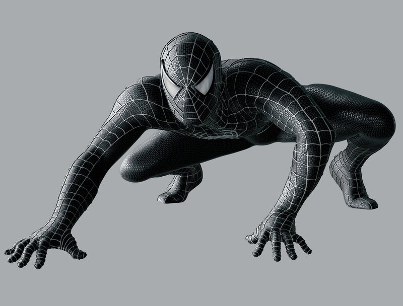 Spider-man in Black Suit — Alert