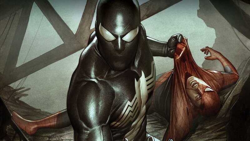 Spider-Man in Black Suit — Dramatic, Comic, Black Suit