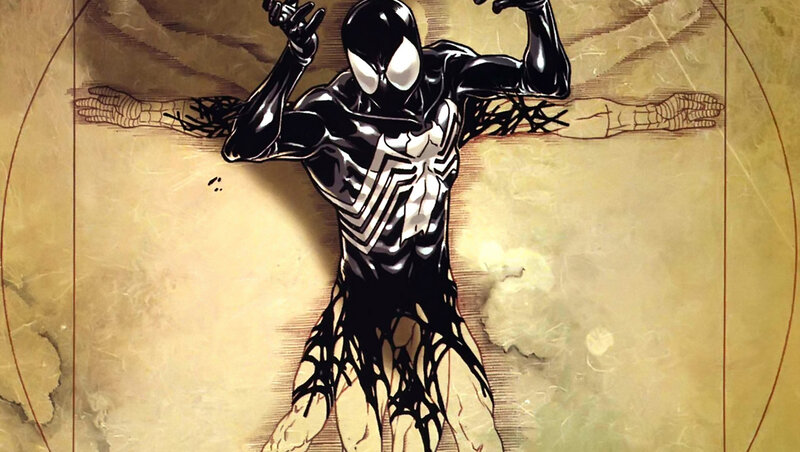 Spider-Man in Black Suit — Dramatic, Comic, Comic Book Art