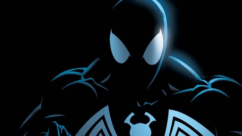 Spider-man in Black Suit — Dramatic, Night, Comic